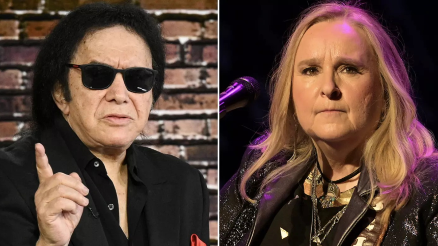 Melissa Etheridge e Gene Simmons Foto: Reprodução