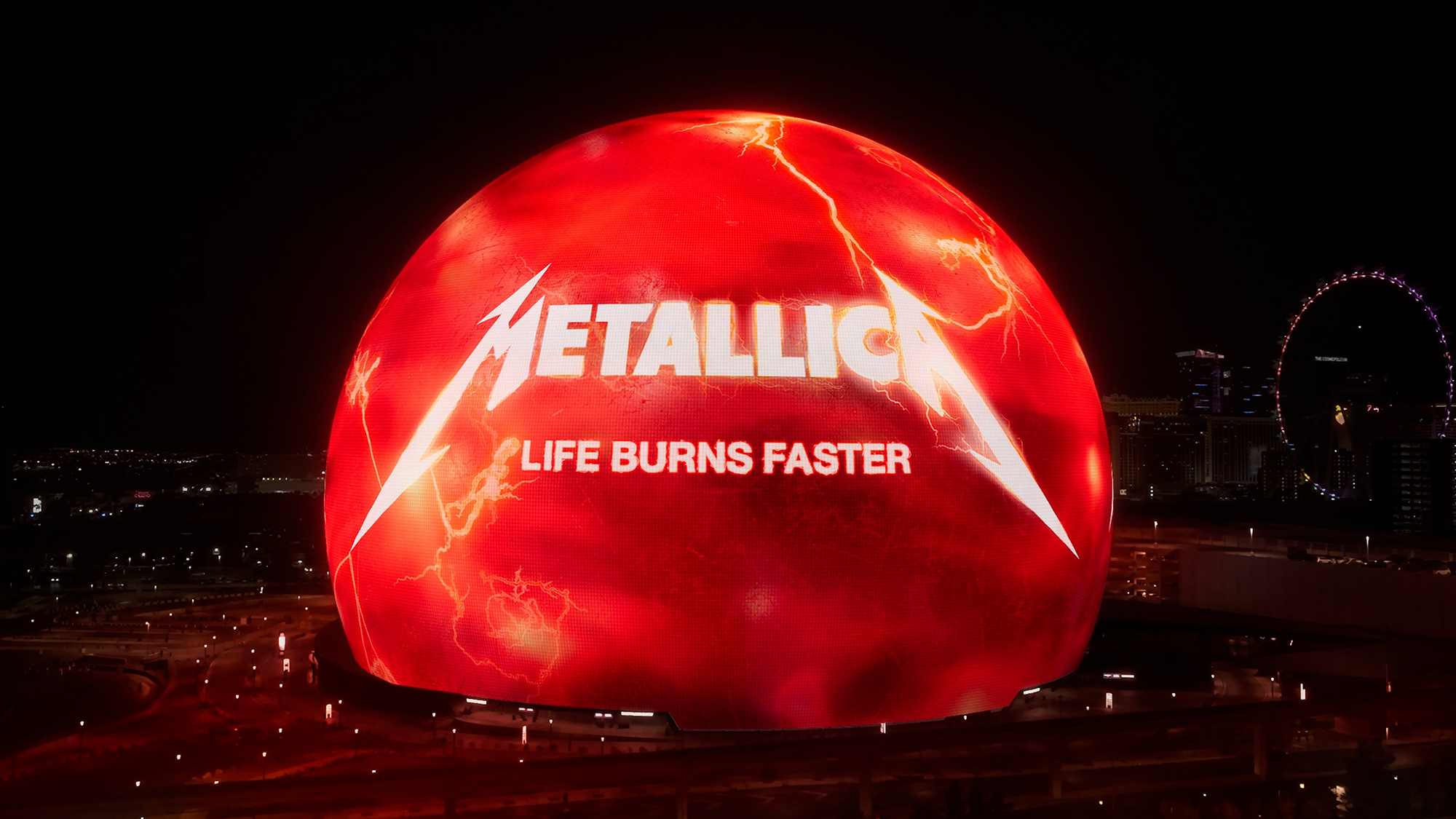 Metallica Sphere. Crédito: Reprodução.