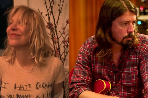 Courtney Love/Dave Grohl. Crédito: Reprodução