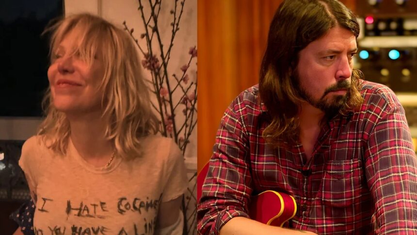 Courtney Love/Dave Grohl. Crédito: Reprodução