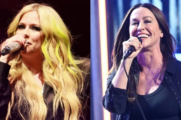 Avril Lavigne. and Alanis Morissette (Theo Wargo/Getty Images; Gilbert Flores/Penske Media via Getty Images)
