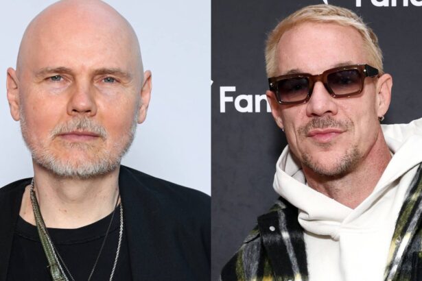 Billy Corgan e Diplo. Billy Corgan and Diplo.  Pascal Le Segretain/Getty and Cindy Ord/Getty for Fanatics
