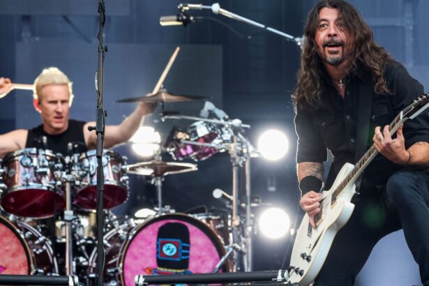 Foo Fighters. Josh Freese (L) and Dave Grohl of , 2024. Kevin Mazur/Getty Images