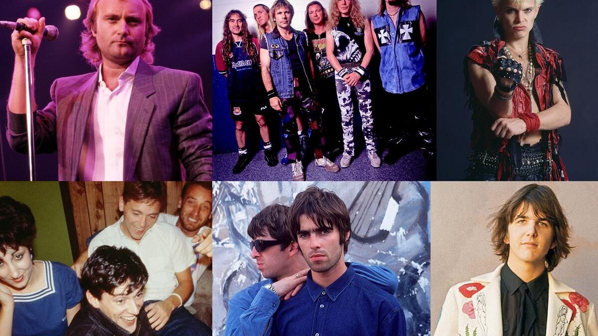 Iron Maiden, Phil Collins, Billy Idol. Crédito: Matthew Wilkening.