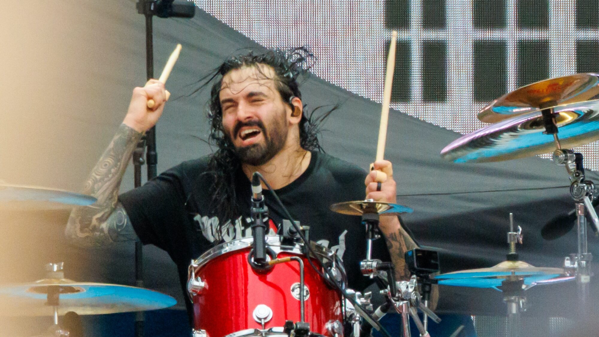 Jay Weinberg. Crédito: performs live. Dave Simpson/WireImage/Getty.
