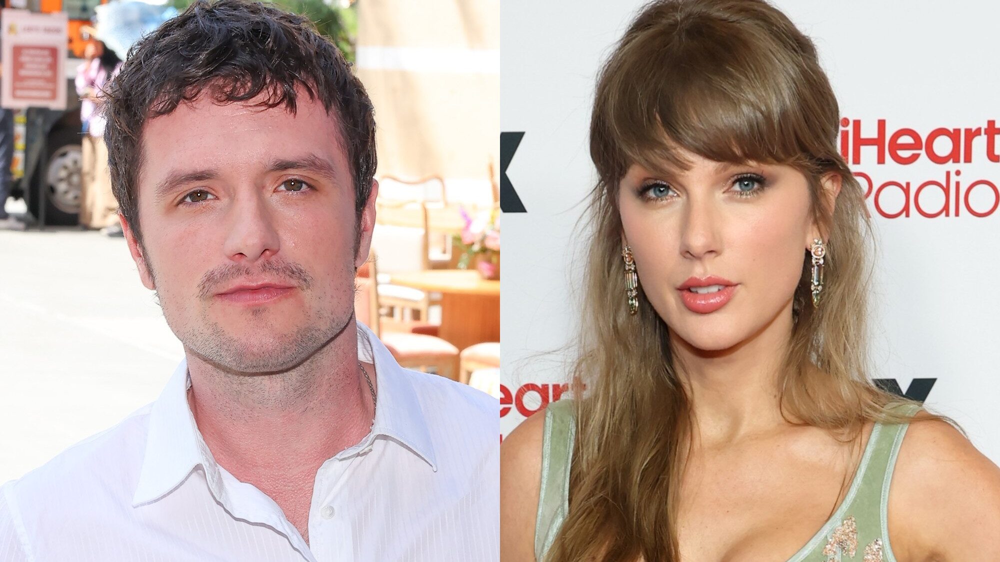 Josh Hutcherson. and Taylor Swift. Leon Bennett and Kevin Mazur via Getty Images