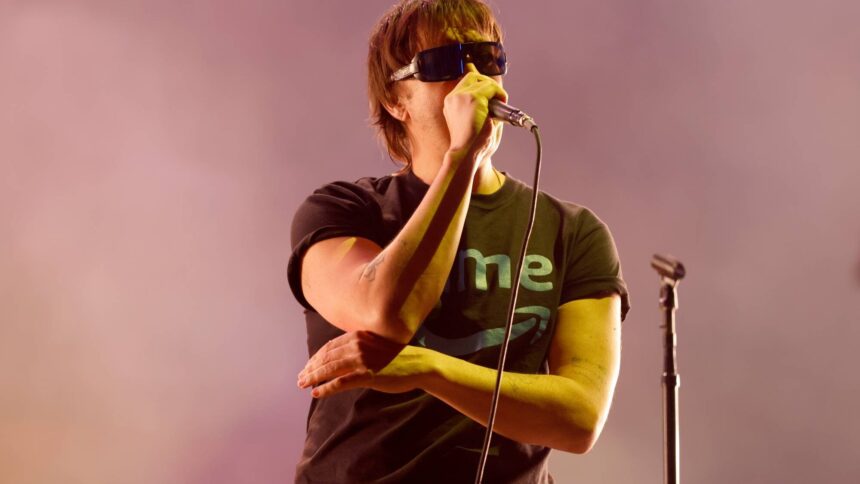 Julian Casablancas. of The Stokes at Coachella on Saturday, April 11, 2026, in Indio, CA. (Kayla Bartkowski / Los Angeles Times via Getty Images)