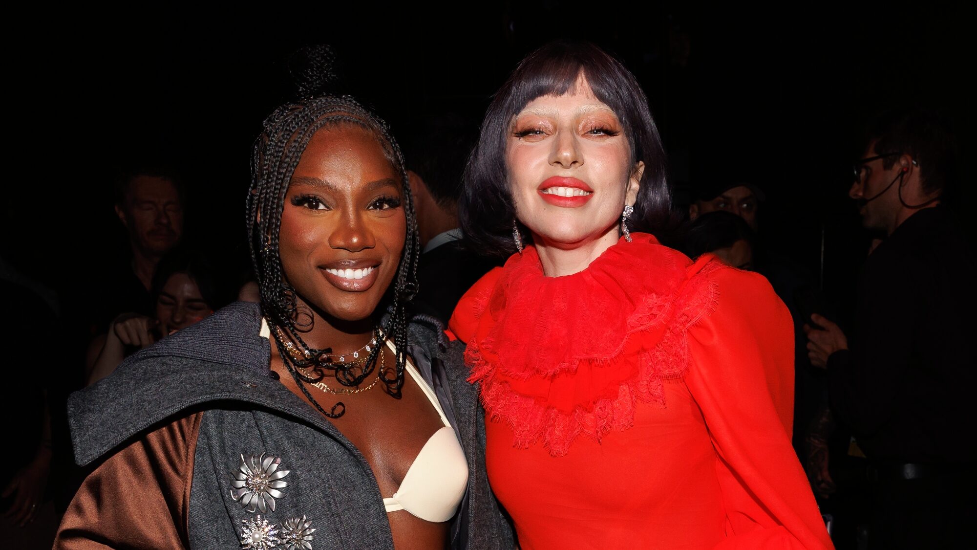 Lady Gaga. Doechii and  (by Christoper Polk/Variety via Getty Images)