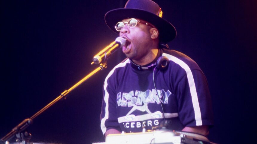 Run Dmc. Jam Master Jay of . Martyn Goodacre/Getty Images