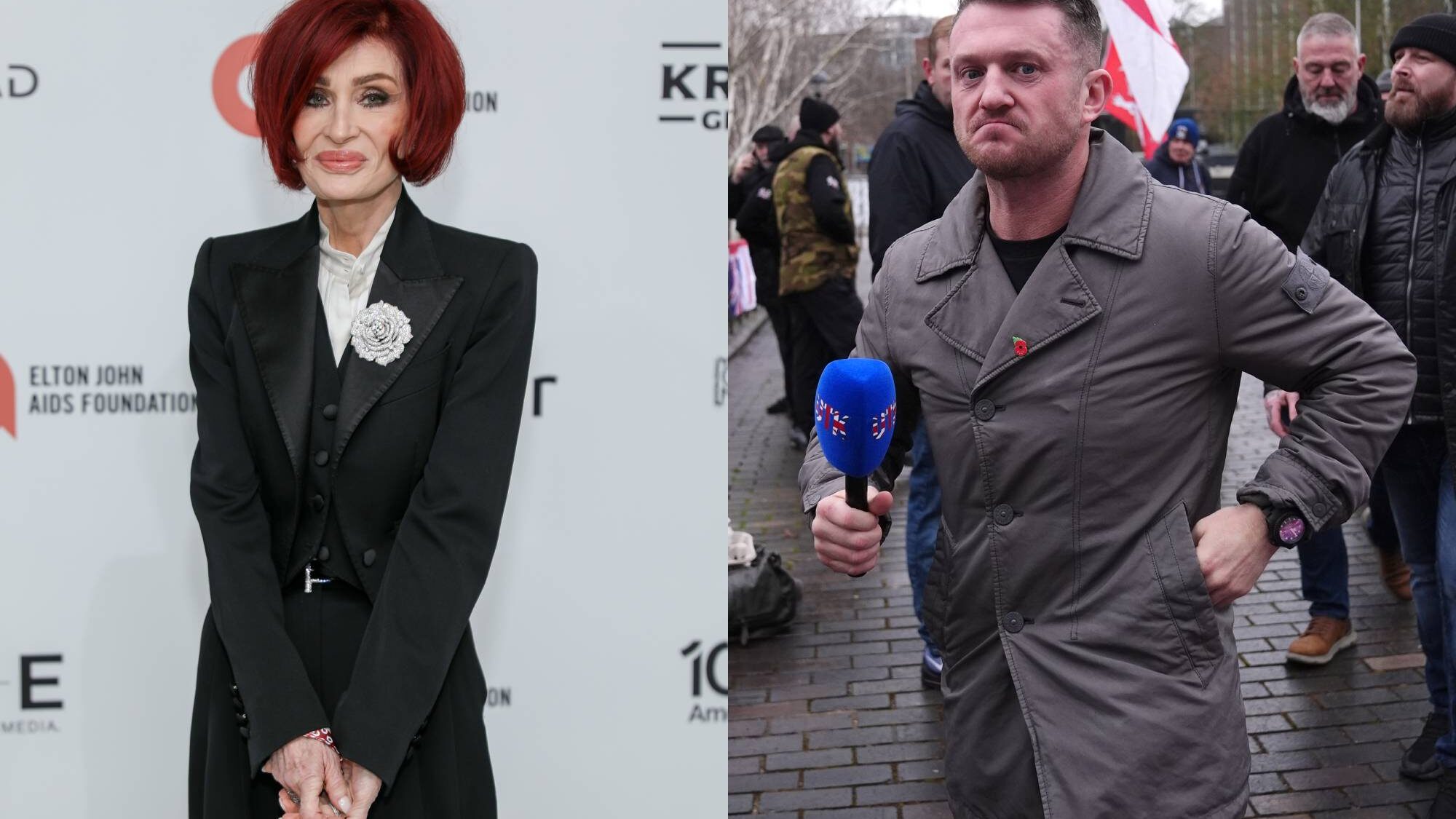 Sharon Osbourne. Crédito: and Tommy Robinson. Justin Nunez/Jacob King.