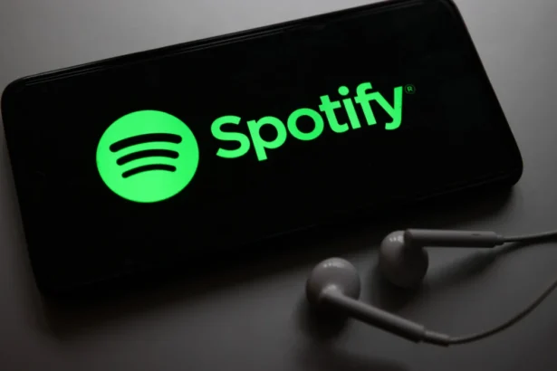 Spotify. Crédito: Beata Zawrzel/NurPhoto via Getty Images