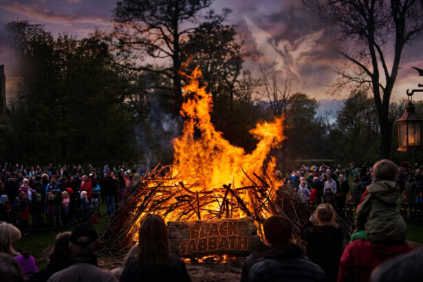 Fogueira walpurgis com elementos do Black Sabbath