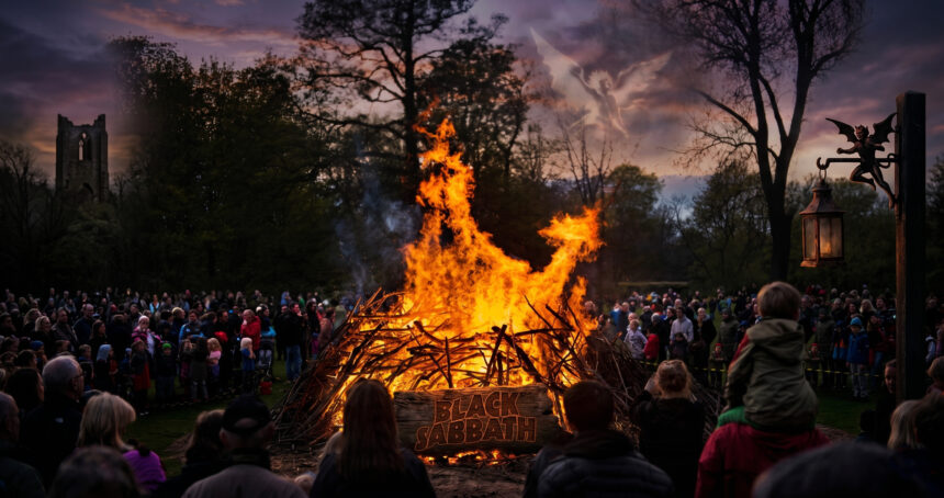 Fogueira walpurgis com elementos do Black Sabbath