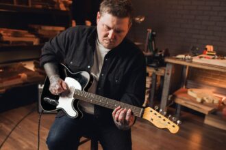 Brian Fallon. '59 Fender Telemaster custom. Fender