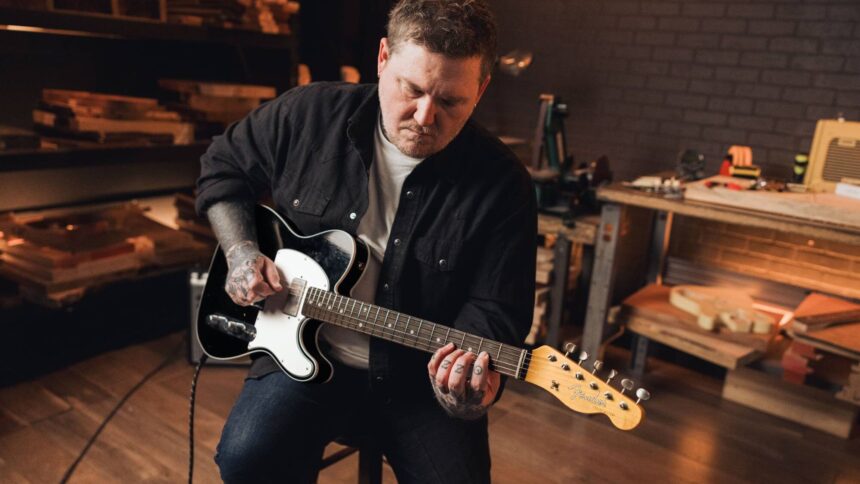 Brian Fallon. '59 Fender Telemaster custom. Fender