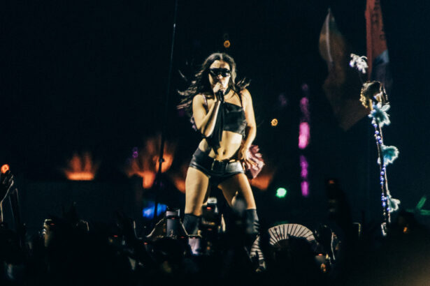 Charli XCX. live at Glastonbury 2025. Derek Bremner for NME
