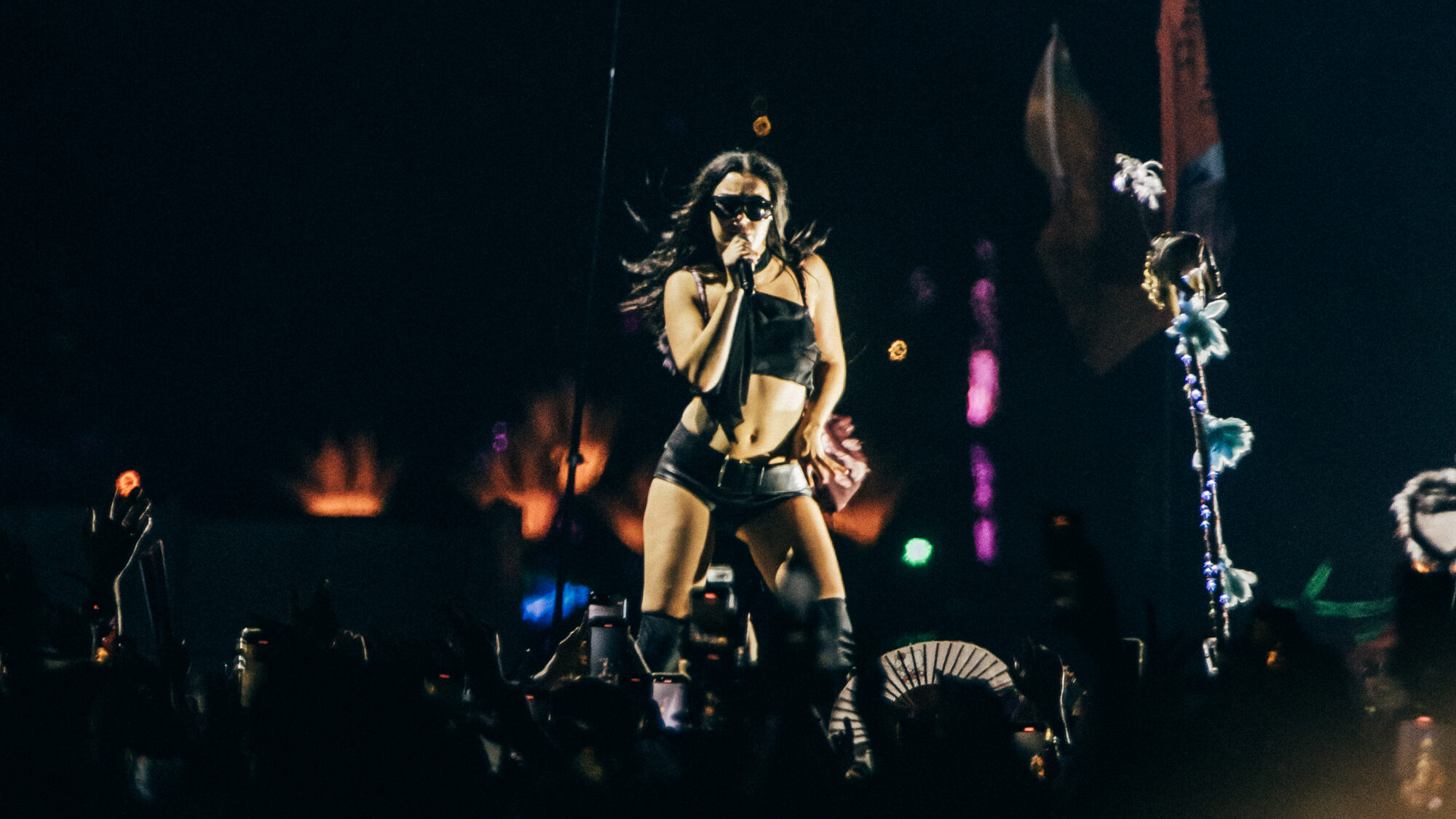 Charli XCX. live at Glastonbury 2025. Derek Bremner for NME