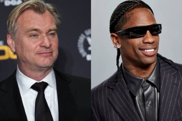 Christopher Nolan. and Travis Scott JC Olivera/Variety via Getty Images/Jamie McCarthy/WireImage
