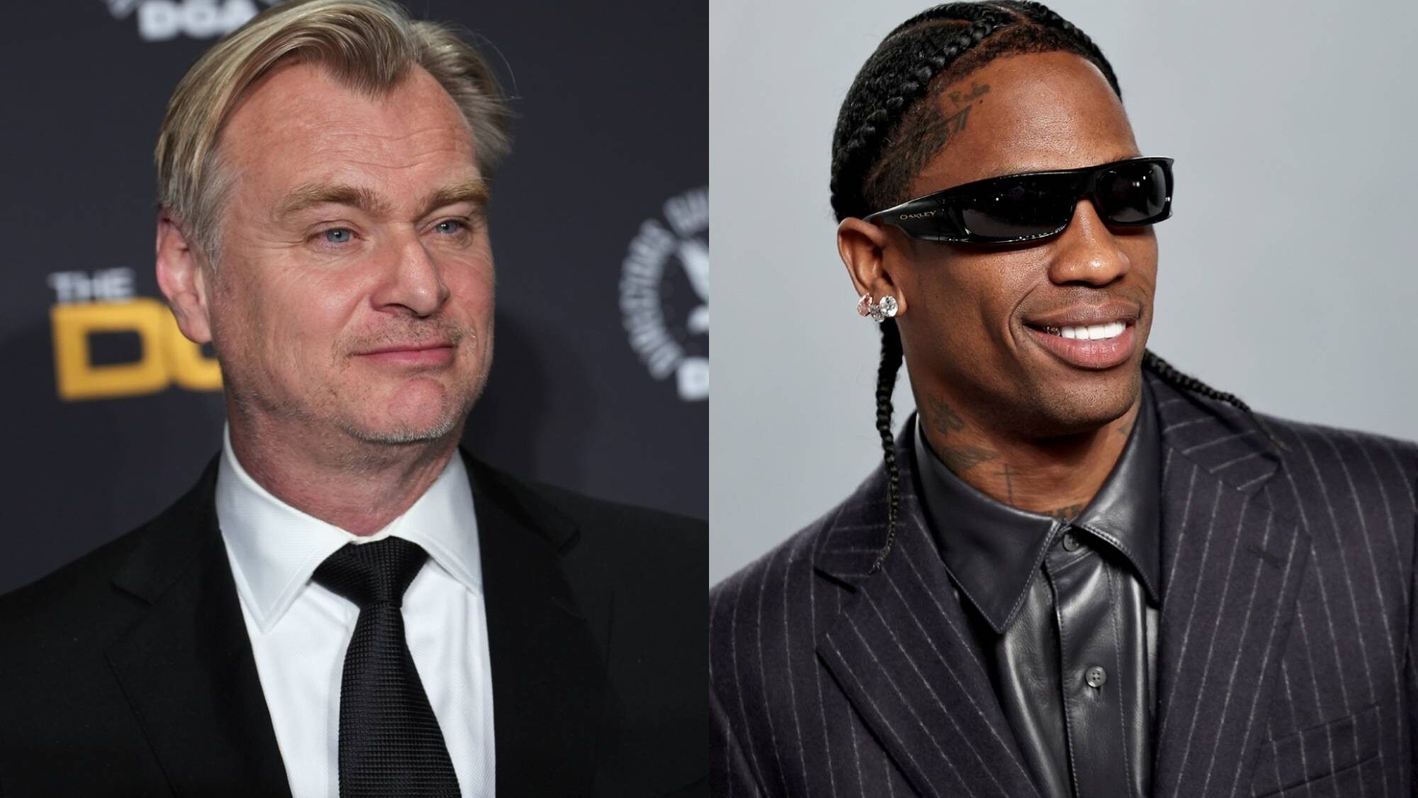 Christopher Nolan. and Travis Scott JC Olivera/Variety via Getty Images/Jamie McCarthy/WireImage