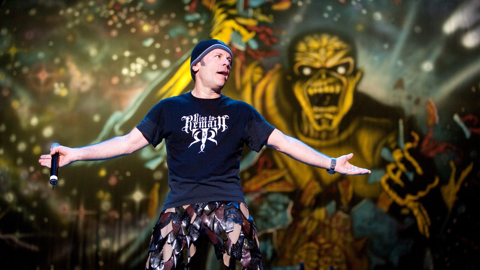 Iron Maiden. during ‘: Burning Ambition’. NBCUniversal