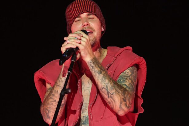Justin Bieber. performs at Coachella 2026. Kevin Mazur/Getty Images