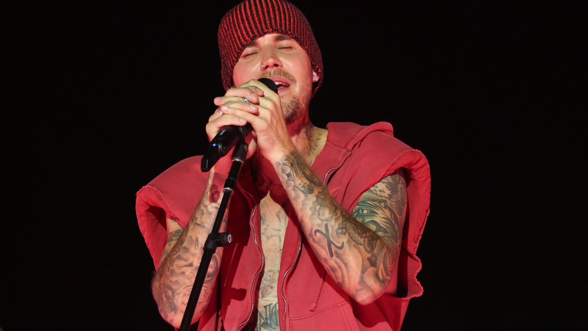 Justin Bieber. performs at Coachella 2026. Kevin Mazur/Getty Images