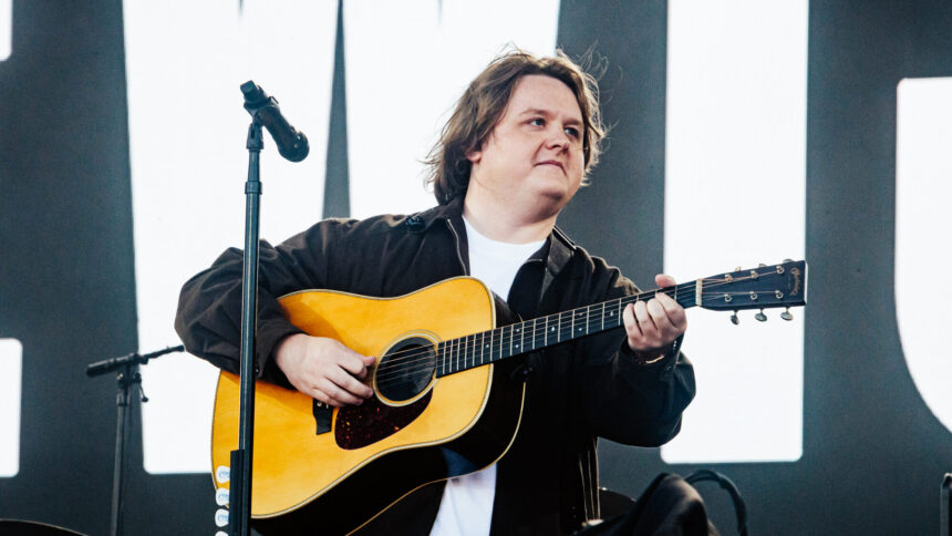 Lewis Capaldi. performs at Glastonbury 2025. Andy Ford for NME
