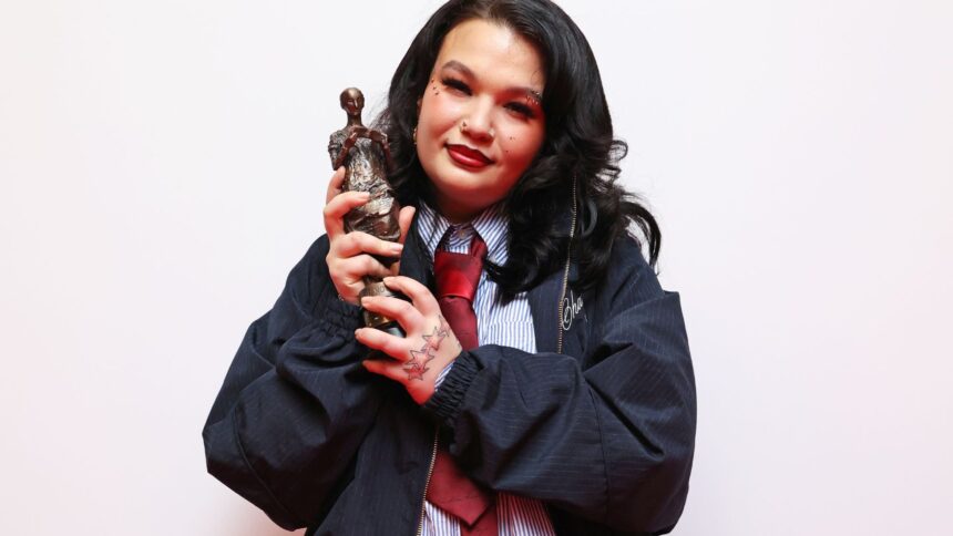 Lola Young. at The Ivor Novello Awards 2026. Jahnay Tennai/Dave Benett/Getty Images