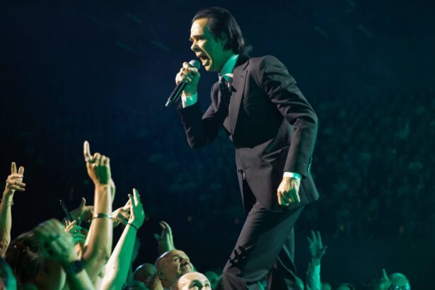 Nick Cave e The Bad Seeds. Nick Cave at TSB Arena on February 5, 2026 in Wellington, New Zealand. (by Stella Gardiner/WireImage)
