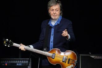 Paul McCartney. at The O2 Arena during his 'Got Back' world tour on December 18, 2024 in London, England. (by Jim Dyson/Getty Images)