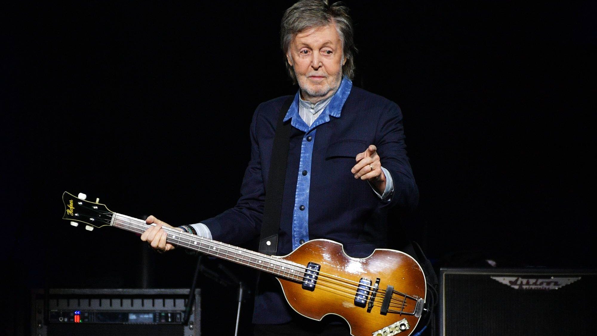 Paul McCartney. at The O2 Arena during his 'Got Back' world tour on December 18, 2024 in London, England. (by Jim Dyson/Getty Images)
