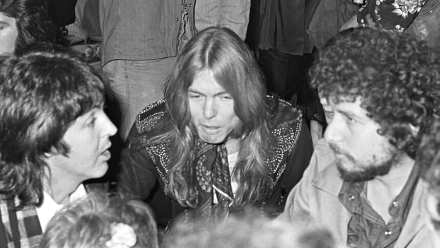 Paul McCartney. Gregg Allman and Bob Dylan. Fairchild Archive/Penske Media via Getty Images