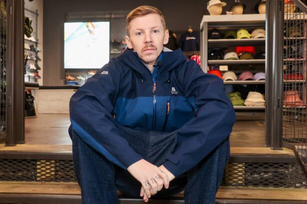 Professor Green. on April 30, 2026 in Brighton, England. (by Max Cisotti/Dave Benett/Getty for Blacks)