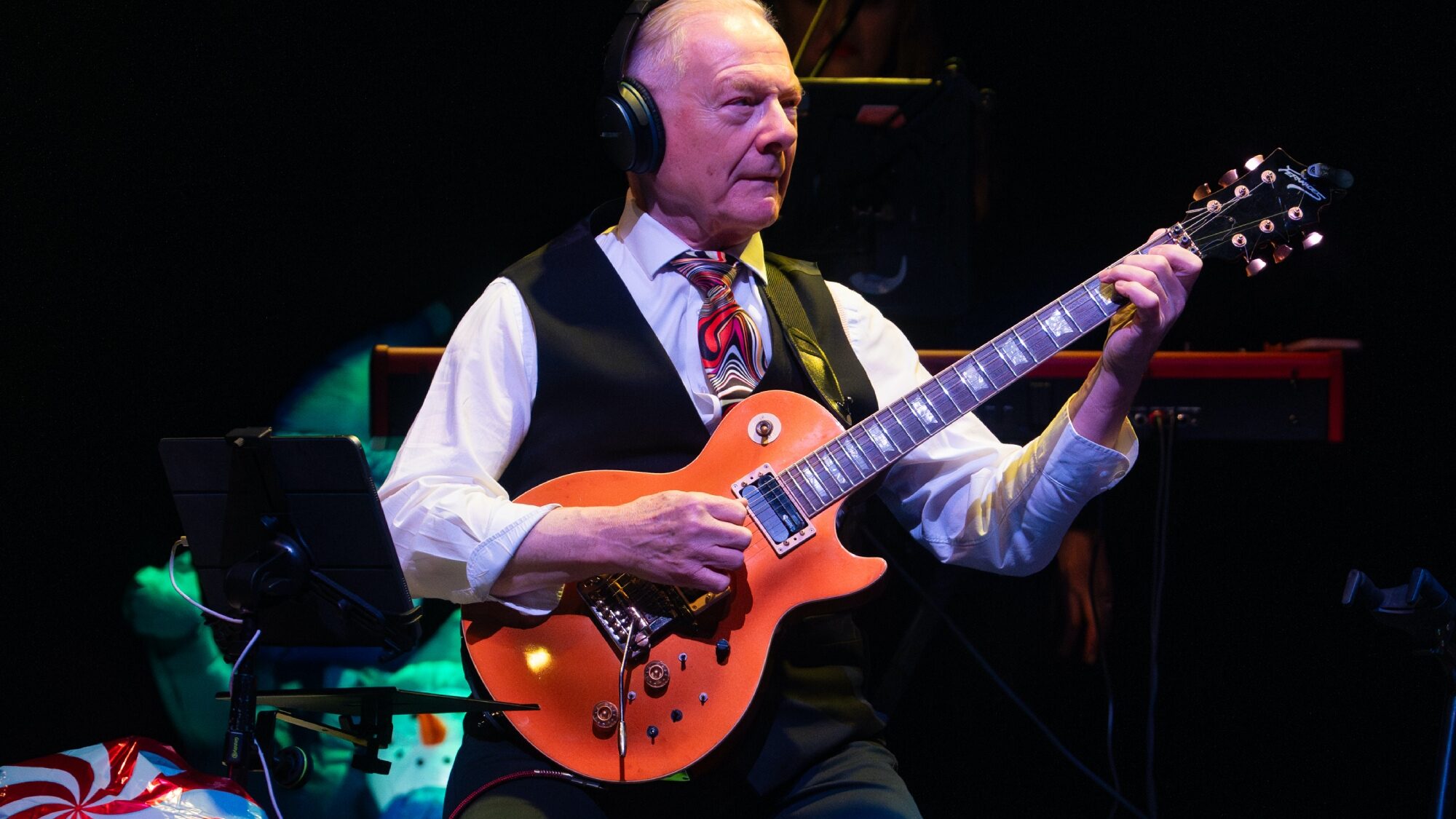 Robert Fripp. performs live. Lorne Thomson/Redferns/Getty