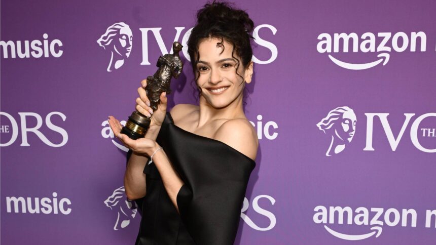 Rosalía. with the International Songwriter of the Year for the album "Lux" during The Ivors 2026 at Grosvenor House on May 21, 2026 in London, England.  (by Eamonn M. McCormack/Getty Images)