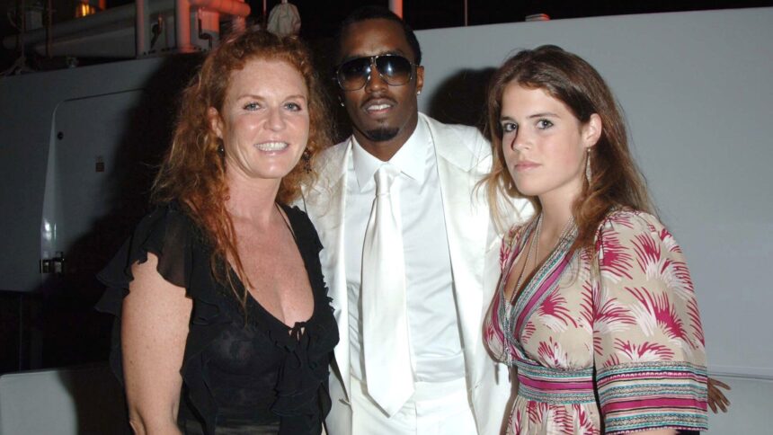 Sean Combs. Sean "Diddy" Combs, Sarah Ferguson the Duchess of York and Princess Eugenie pictured at the "Unforgivable" fragrance celebration dinner in St Tropez, 2006. Jon Furniss/Wirefor MAC Cosmetics