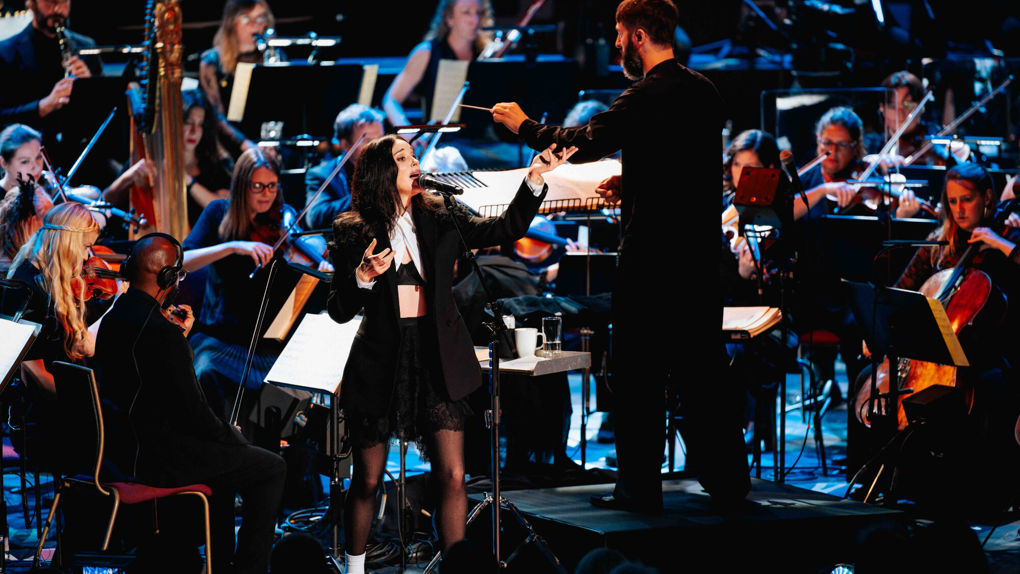 St. Vincent. orchestral show. Andy Paradise