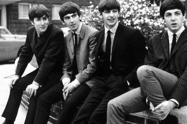 The Beatles. in Maitland Court, Lancaster Terrace, London. 9th September 1963. (by Bela Zola/Daily Mirror/Mirrorpix via Getty Images)
