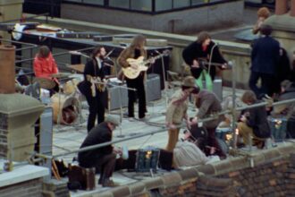 The Beatles. ' famous rooftop concert at Apple HQ in 1969. PRESS