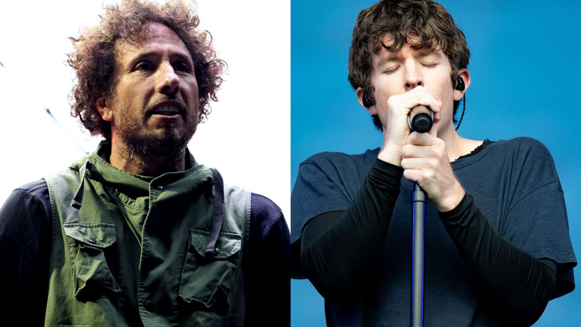 Turnstile. Zack de le Rocha and s' Brendan Yates. Theo Wargo and Anthony Sinclair/Getty Images